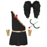 Valentine Cupid Cosplay Costume with Cuffs Wings Bow Arrow